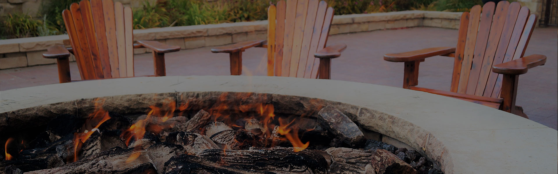 Furnished gazebos with fireplaces
