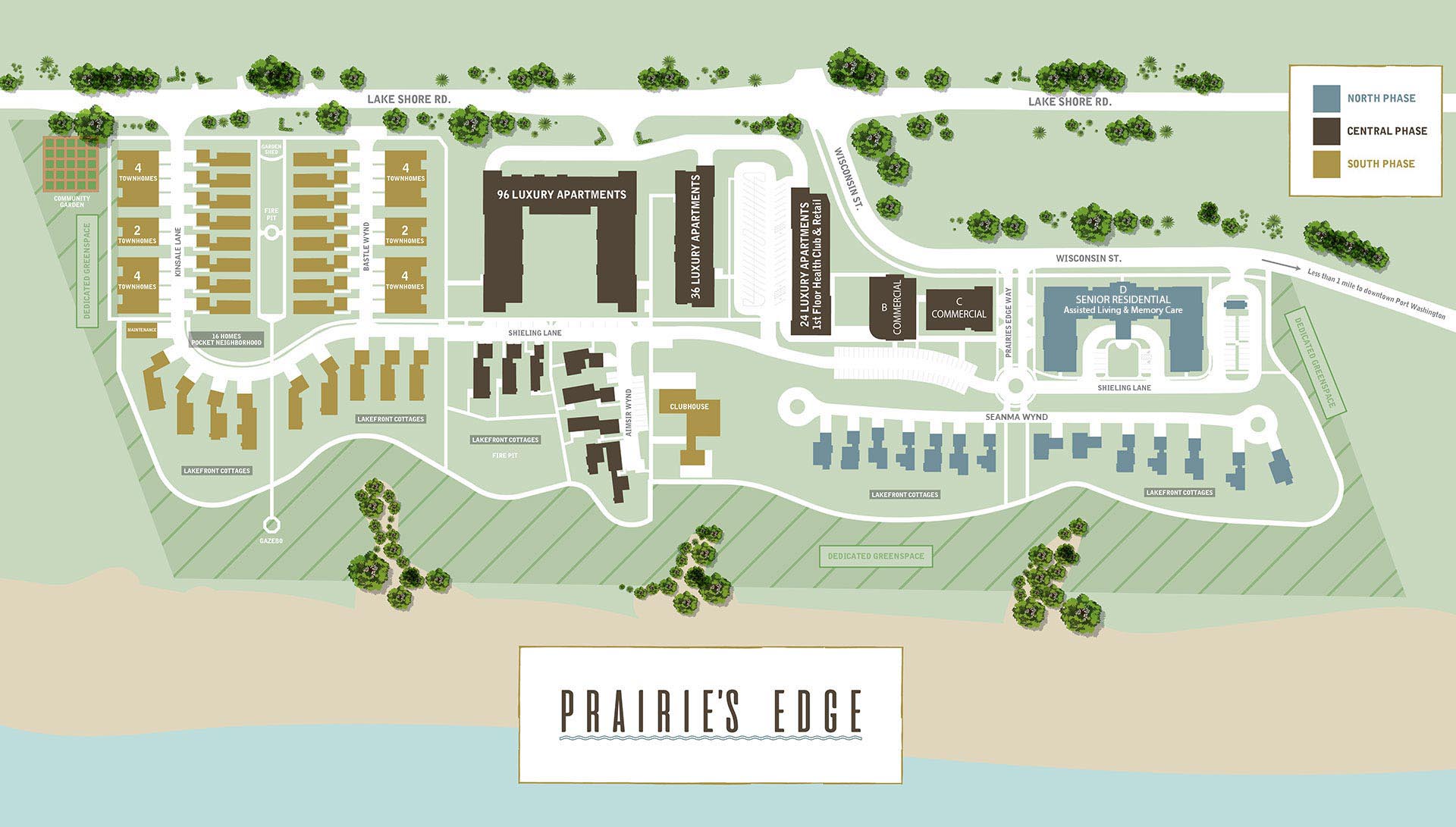 Prairie's Edge Site Map