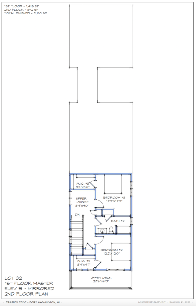 Model B - Second Floor Plan