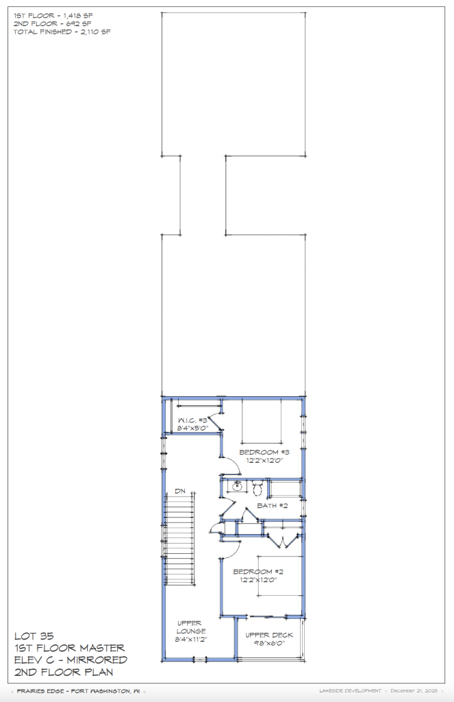 Model C - Second Floor Plan