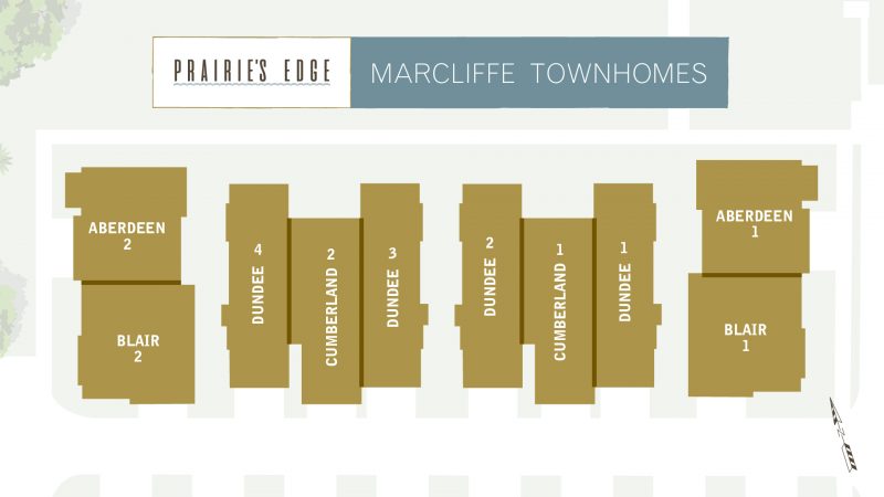 Marcliffe townhomes site plan