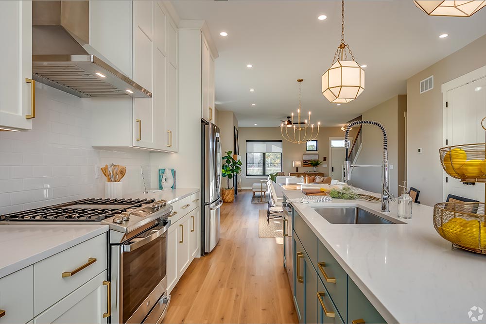 Open concept kitchen in Dublin Model at Prairie's Edge - Port Washington, WI