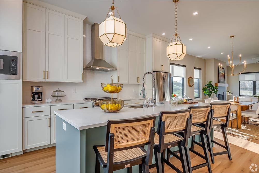 Open concept kitchen in Dublin Model at Prairie's Edge - Port Washington, WI