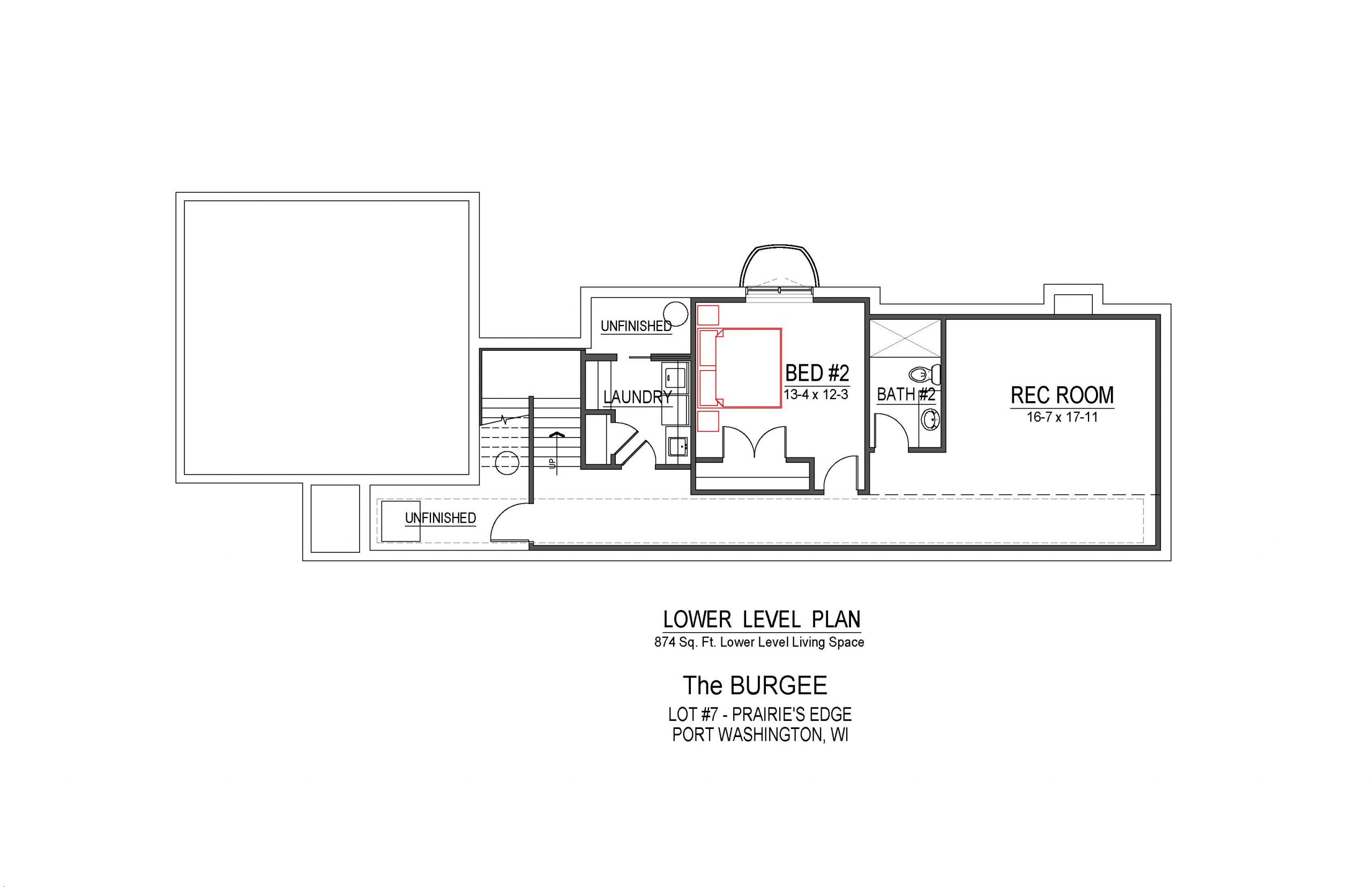 burgee-marketing-lower-level Burgee floor plan of the lower level
